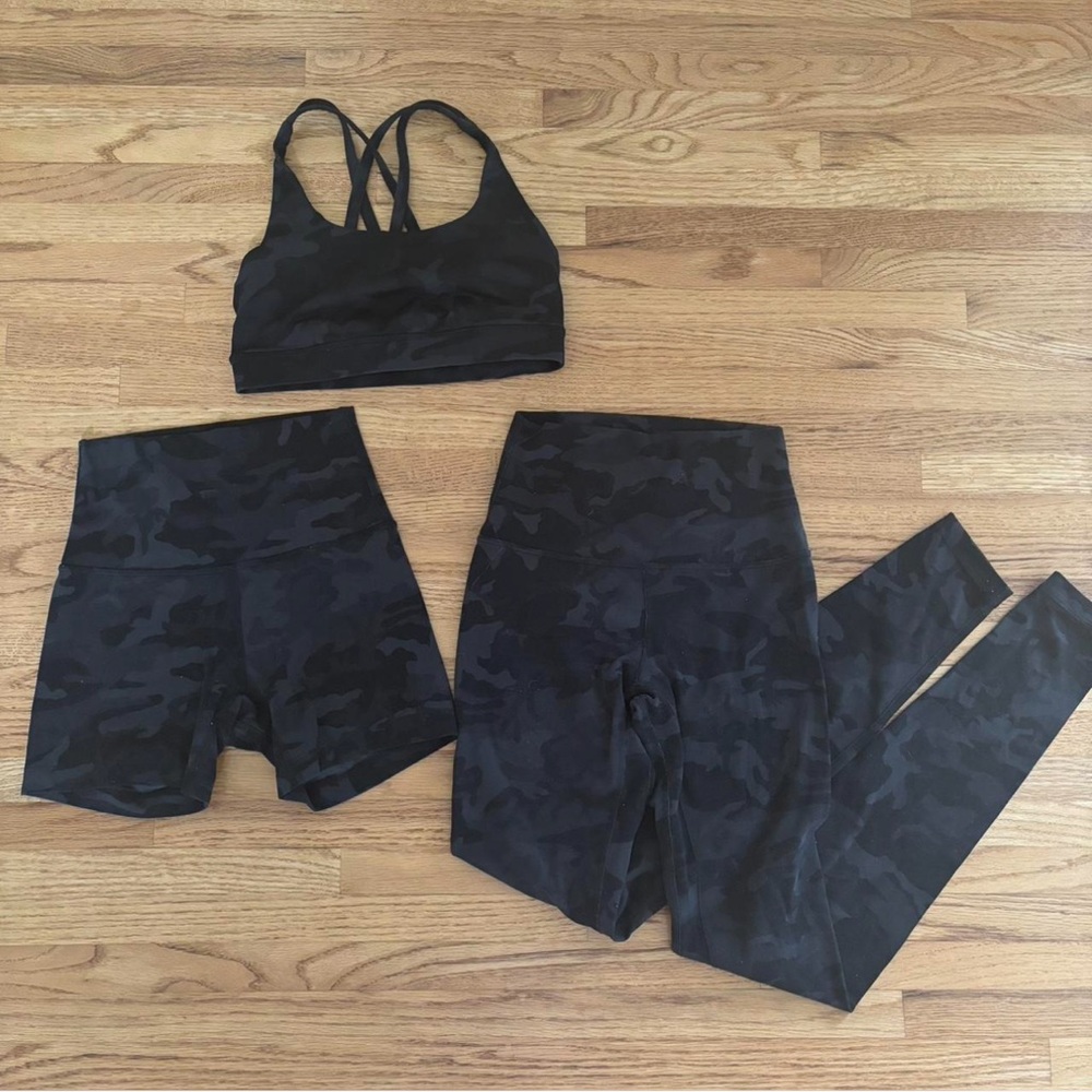 LULULEMON BLACK CAMO BUNDLE